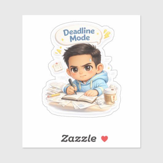 Sago - Cute Deadline Mode Sticker (Vel)