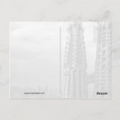 Sagrada Familia Barcelona Briefkaart (Achterkant)