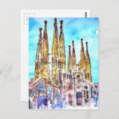 Sagrada Familia Barcelona Briefkaart (Voorkant / Achterkant)