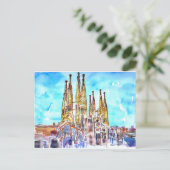 Sagrada Familia Barcelona Briefkaart (Staand voorkant)