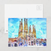 Sagrada Familia Barcelona Briefkaart (Voorkant / Achterkant)