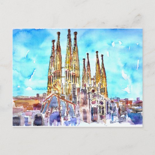 Sagrada Familia Barcelona Briefkaart (Voorkant)
