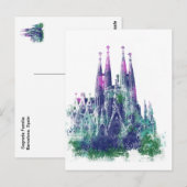 Sagrada Familia Barcelona Briefkaart (Voorkant / Achterkant)