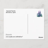 Sagrada Familia Barcelona Briefkaart (Achterkant)