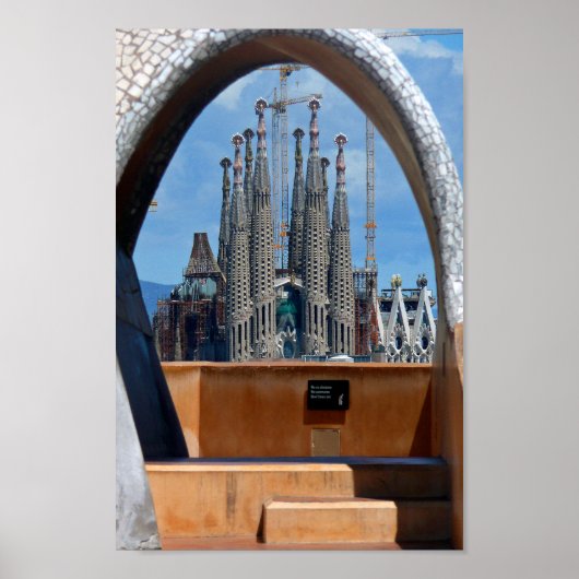 Sagrada Familia Barcelona Catalonië Spanje Poster (Voorkant)