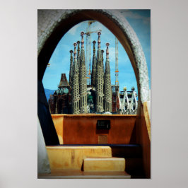 Sagrada Familia Barcelona Catalonië Spanje Poster