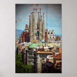 Sagrada Familia Barcelona Catalonië Spanje Poster