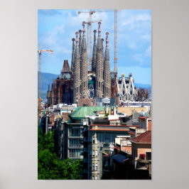 Sagrada Familia Barcelona Catalonië Spanje Poster