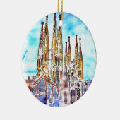 Sagrada Familia Barcelona Keramisch Ornament (Rechts)