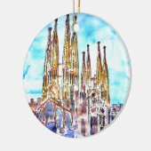 Sagrada Familia Barcelona Keramisch Ornament (Links)