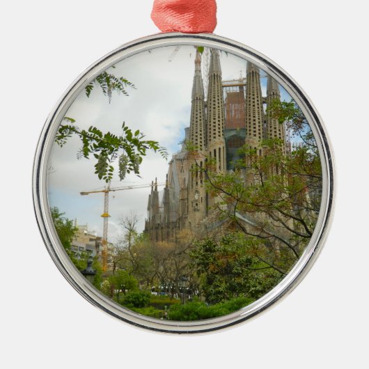 Sagrada Família, Barcelona Metalen Ornament (Voorkant)