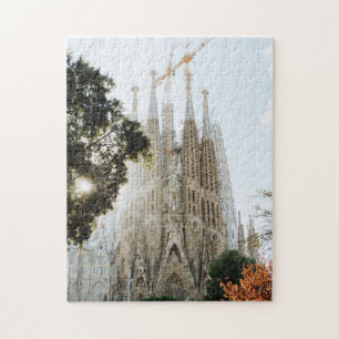 Sagrada Familia Barcelona Spanje Basilica Landmark Legpuzzel