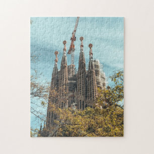 Sagrada Familia Barcelona Spanje Basilica Landmark Legpuzzel
