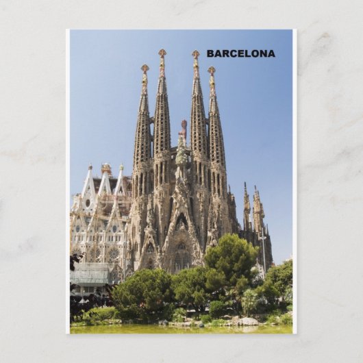 Sagrada Familia Barcelona Spanje Briefkaart (Voorkant)