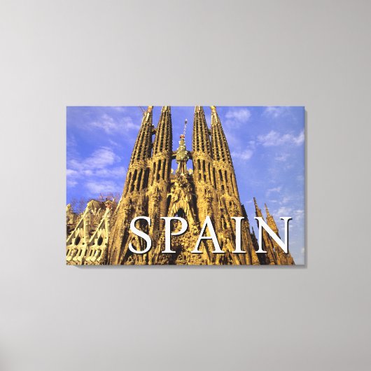 Sagrada Familia | Barcelona, Spanje Canvas Afdruk (Voorkant)