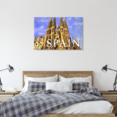 Sagrada Familia | Barcelona, Spanje Canvas Afdruk (Insitu (Slaapkamer))