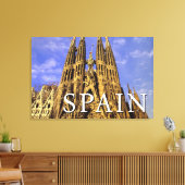 Sagrada Familia | Barcelona, Spanje Canvas Afdruk (Insitu (Woonkamer))