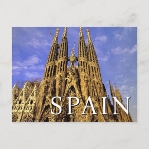Sagrada Familia   Barcelona, Spanje   Dank u Briefkaart
