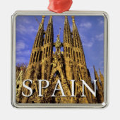 Sagrada Familia | Barcelona, Spanje Metalen Ornament (Voorkant)