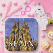 Sagrada Familia | Barcelona, Spanje Papieren Bordje (Feest)