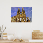 Sagrada Familia | Barcelona, Spanje Poster (Keuken)