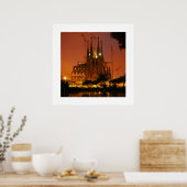 Sagrada Familia, Barcelona - Spanje Poster (Keuken)