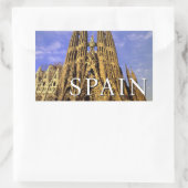 Sagrada Familia | Barcelona, Spanje Rechthoekige Sticker (Tas)