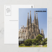 SAGRADA FAMILIA BARCELONA SPANJE (St.K.) Briefkaart (Voorkant / Achterkant)