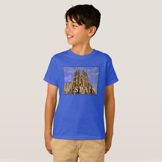Sagrada Familia | Barcelona, Spanje T-shirt (Voorkant volledig)