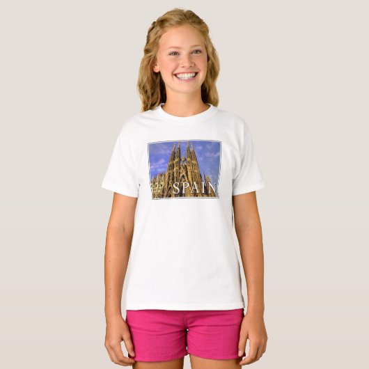 Sagrada Familia | Barcelona, Spanje T-shirt (Voorkant volledig)