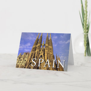 Sagrada Família   Barcelona, Spanje   Verjaardag Kaart