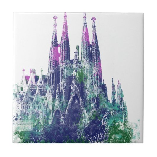 Sagrada Familia Barcelona Tegeltje (Voorkant)