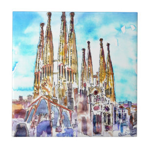 Sagrada Familia Barcelona Tegeltje
