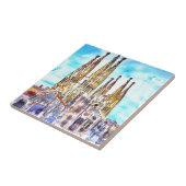 Sagrada Familia Barcelona Tegeltje (Zijkant)