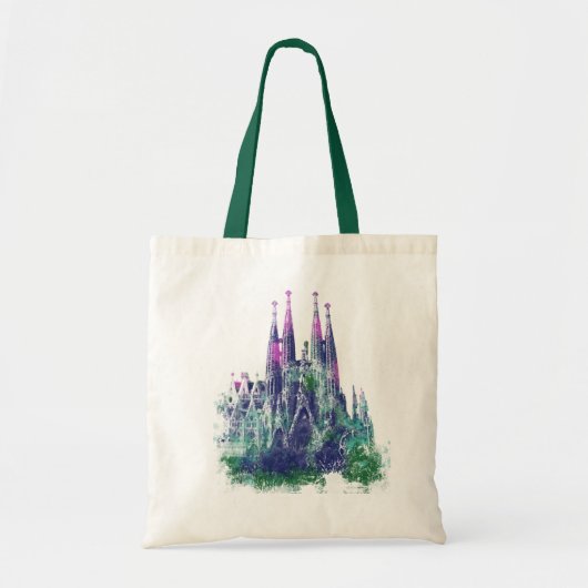 Sagrada Familia Barcelona Tote Bag (Voorkant)
