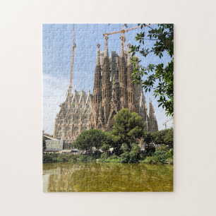 Sagrada Familia Basilica Landmark Barcelona Spanje Legpuzzel