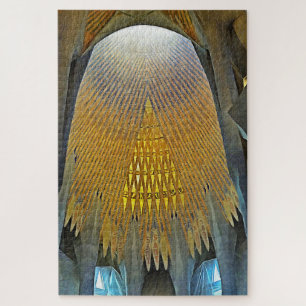 Sagrada Familia. Binnenkant. Aanzicht 14. Legpuzzel