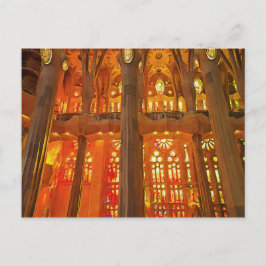 Sagrada Familia. Binnenkant. Aanzicht 17. Briefkaart