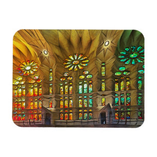 Sagrada Familia. Binnenkant. Aanzicht 19. Magneet