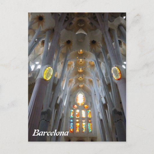 Sagrada Familia. Binnenkant Briefkaart (Voorkant)
