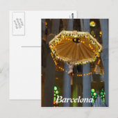 Sagrada Familia. Binnenkant Briefkaart (Voorkant / Achterkant)