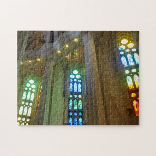 Sagrada Familia. Binnenkant Legpuzzel (Horizontaal)