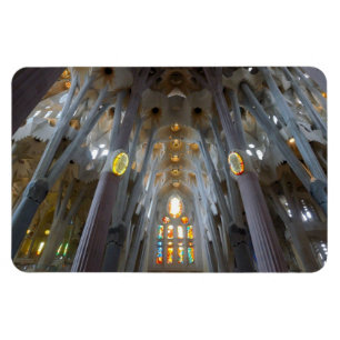 Sagrada Familia. Binnenkant Magneet