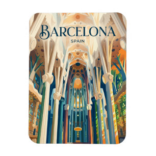 Sagrada Família Binnenland Spanje Magneet