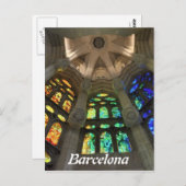 Sagrada Familia. Binnenlands Briefkaart (Voorkant / Achterkant)