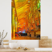 Sagrada Familia. Binnenshuis. Uitzicht 13. Poster (Keuken)