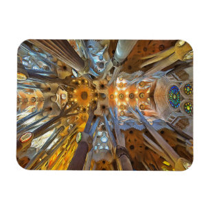 Sagrada Familia. Binnenshuis. Uitzicht 20. Magneet