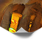 Sagrada Familia. Binnenshuis. Uitzicht 20. Poster (Hoek)