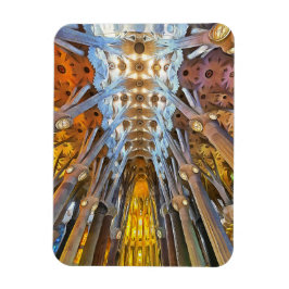 Sagrada Familia. Binnenshuis. Uitzicht 21. Magneet