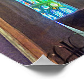 Sagrada Familia. Binnenshuis. Uitzicht 22. Poster (Hoek)